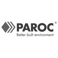 Logo Paroc, black & white