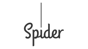 Logo Spider, black & white