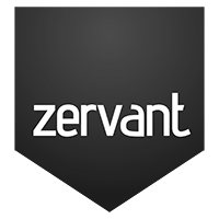 Logo zervant, black & white