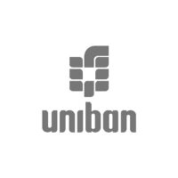 Logo uniban, black & white